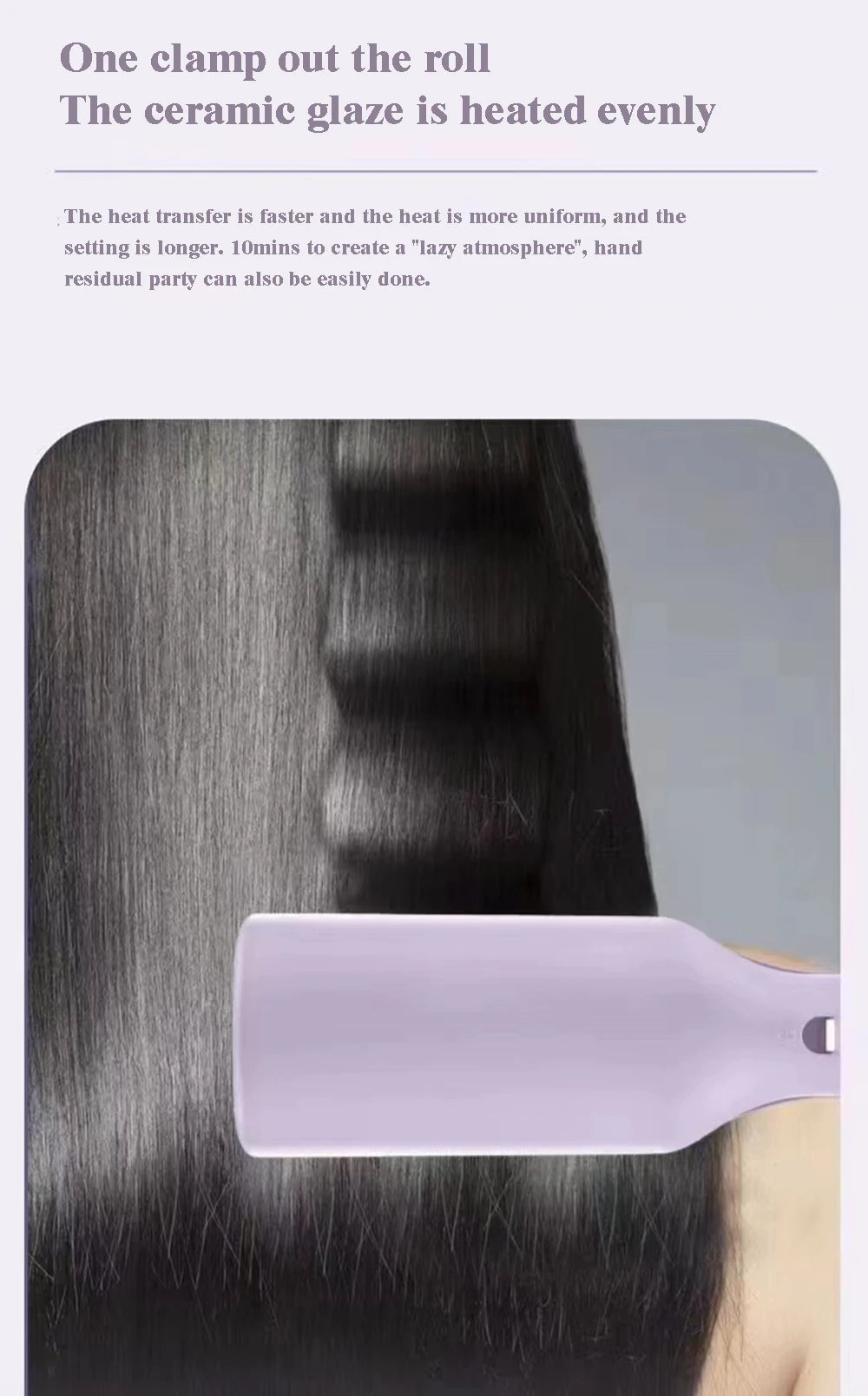 32MM Electric Curling Iron Curling Tool Egg Roll Lasting Styling French Styling Deep Wave Hair Curler 4 Temperature Adjustable