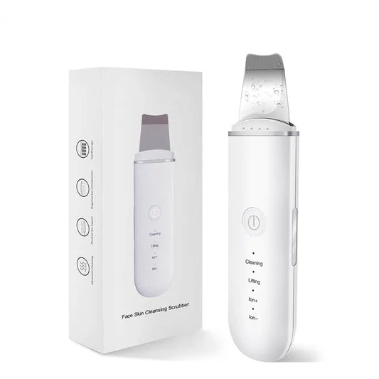 Ultrasonic Skin Scrubber Vibration Face Spatula Blackhead Remover Shovel Clean Cavitation Peeling Facial Lifting Skin Care